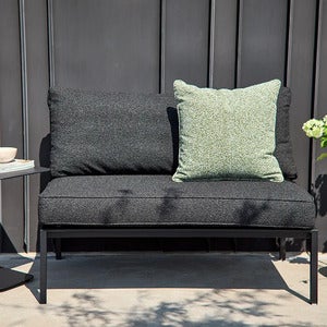 Upper 2-sits mittdel Svart / Teddy Black