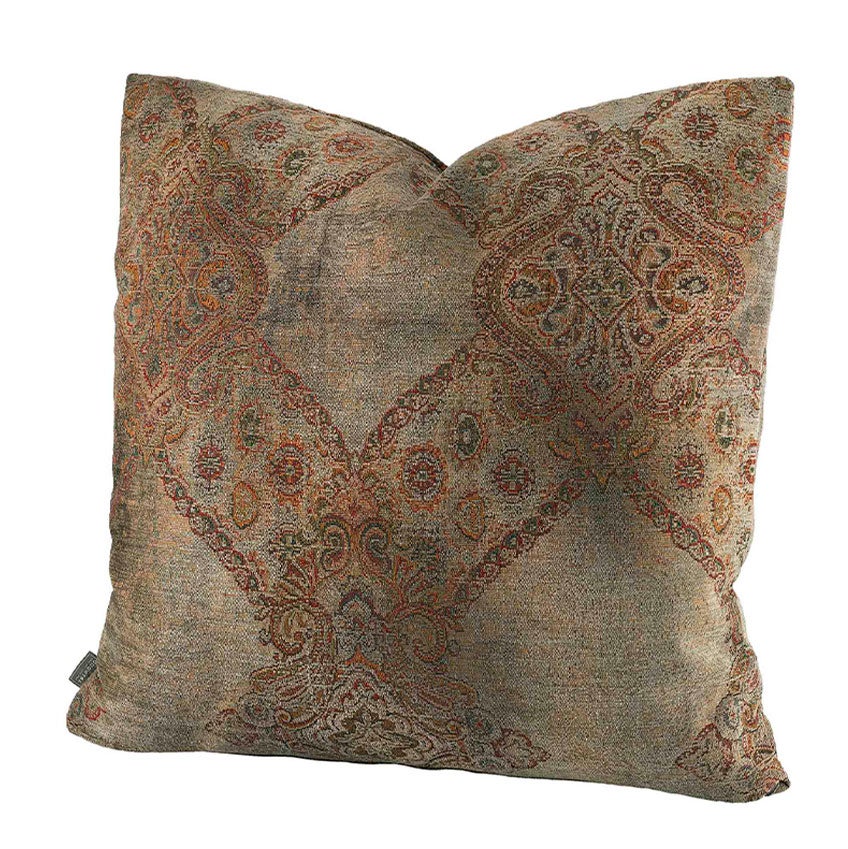 Miralago Paisley Taupe Kuddfodral Plain 60X60