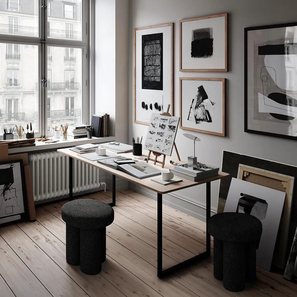 Big Foot Stool - Deep Taupe