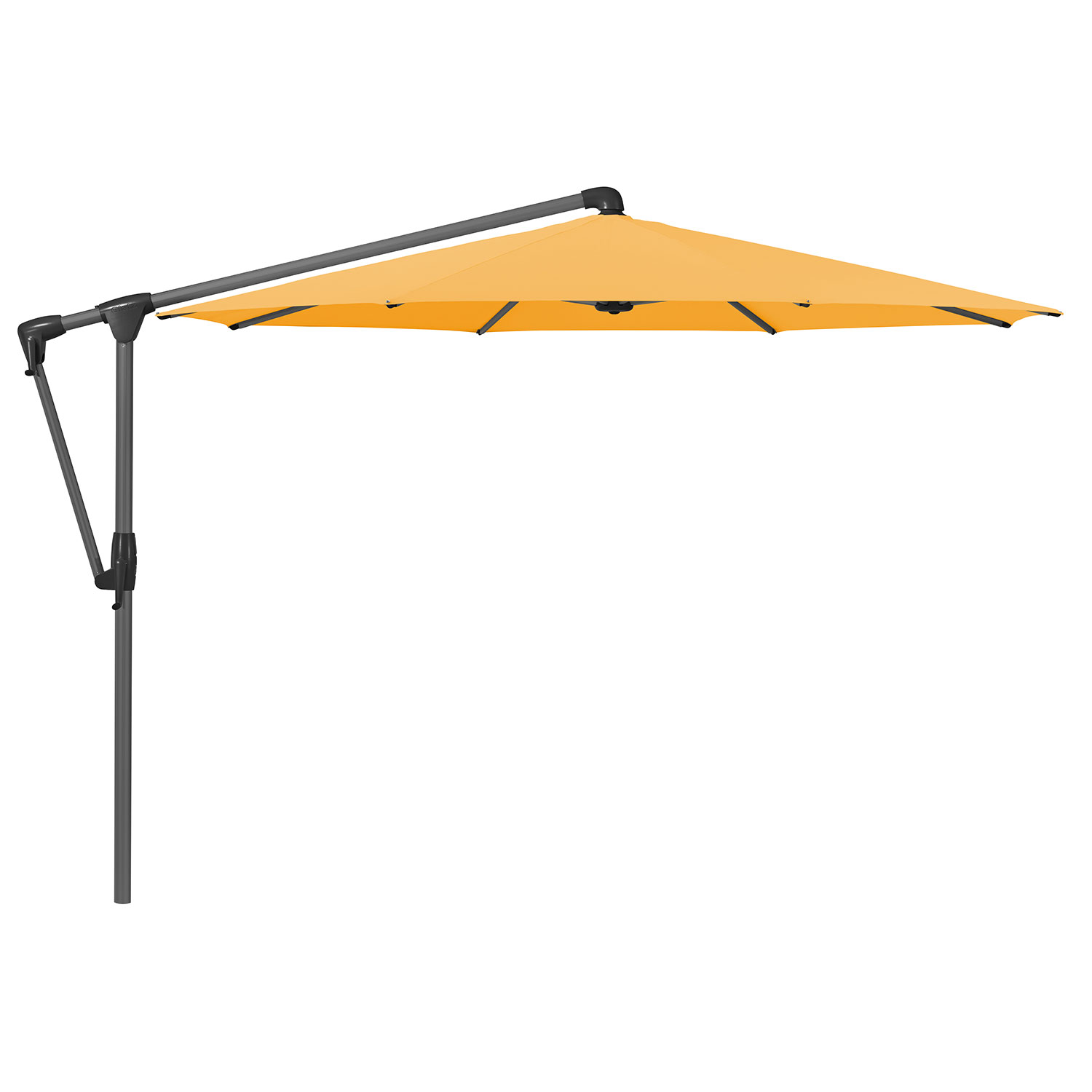 Sunwing Casa frihängande parasoll 330 cm kat.5 antracite alu / 514 corn