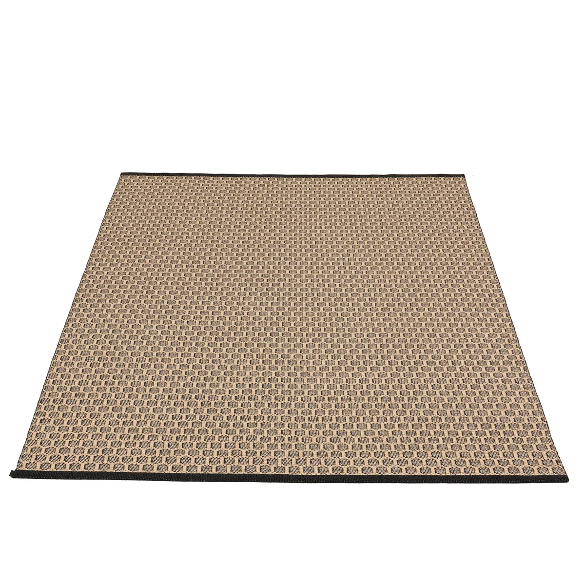 Vändbar Plastmatta MIMI Black/Beige 180x260 cm