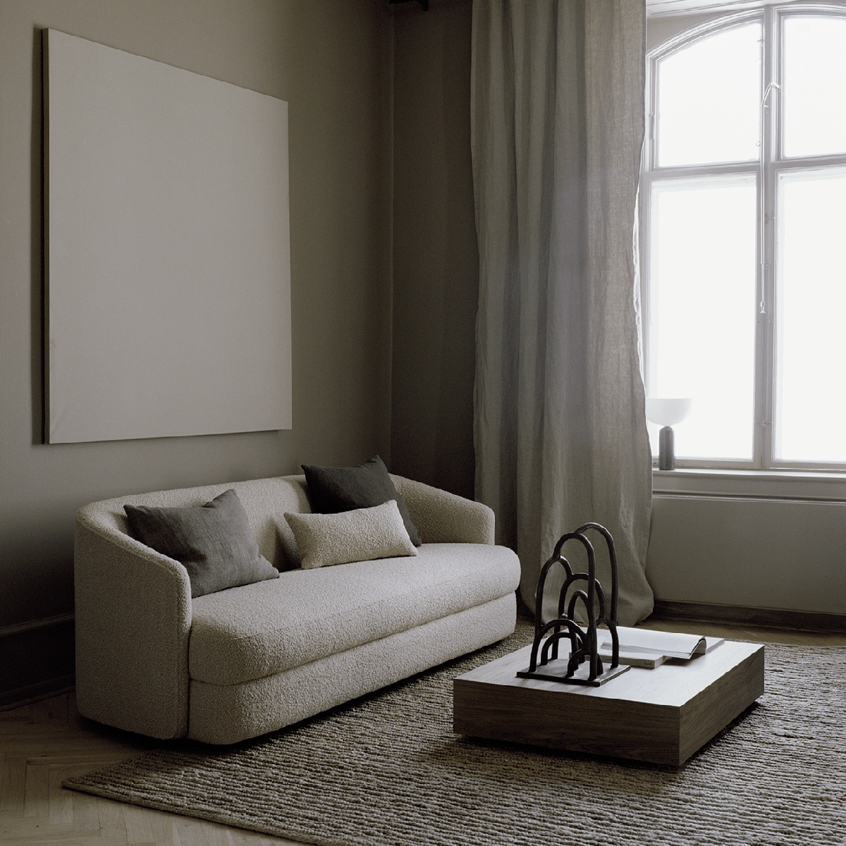 Soffa Covent Deep (3-sits) Dark Taupe