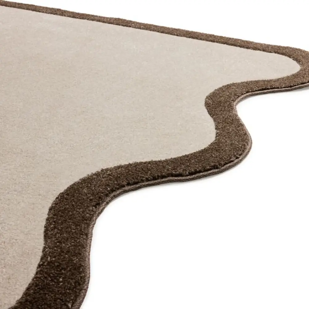 carpet petit not straight creme-brown