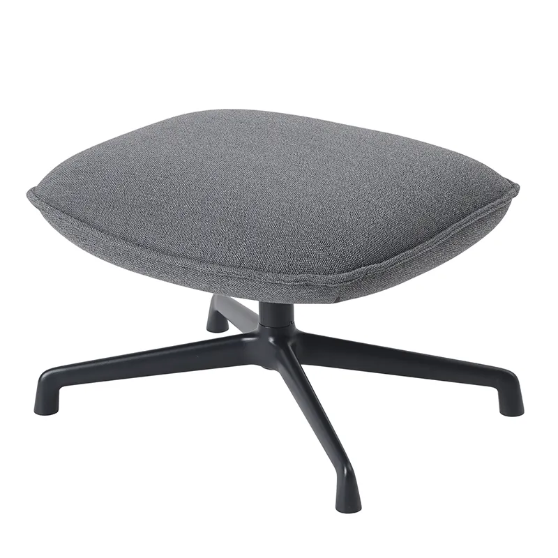 Doze Ottoman Swivel Base - Ocean 80 Anthracite Black