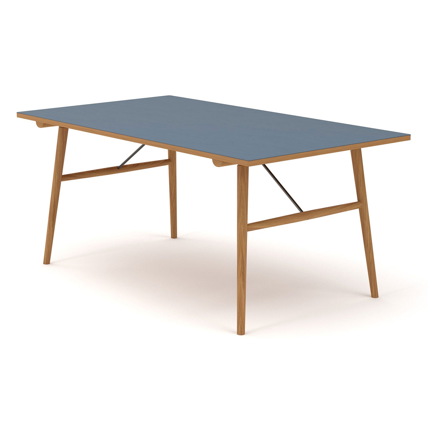 Houe, Hekla bord 168x95cm blå oljad ek