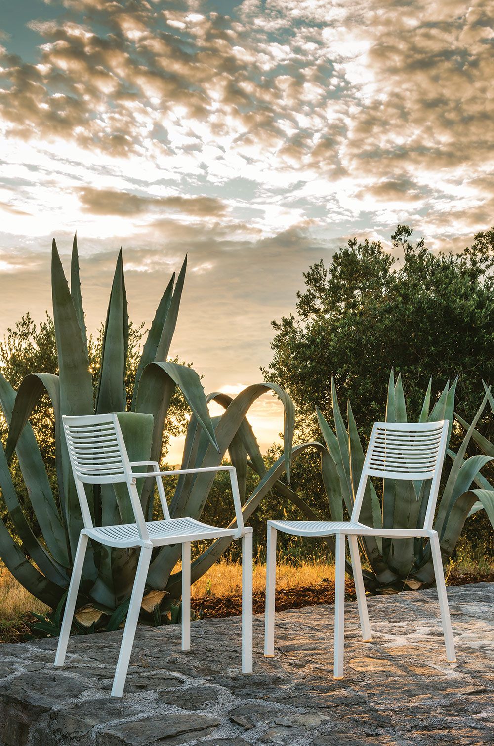 Easy Karmstol Stapelbar Vit