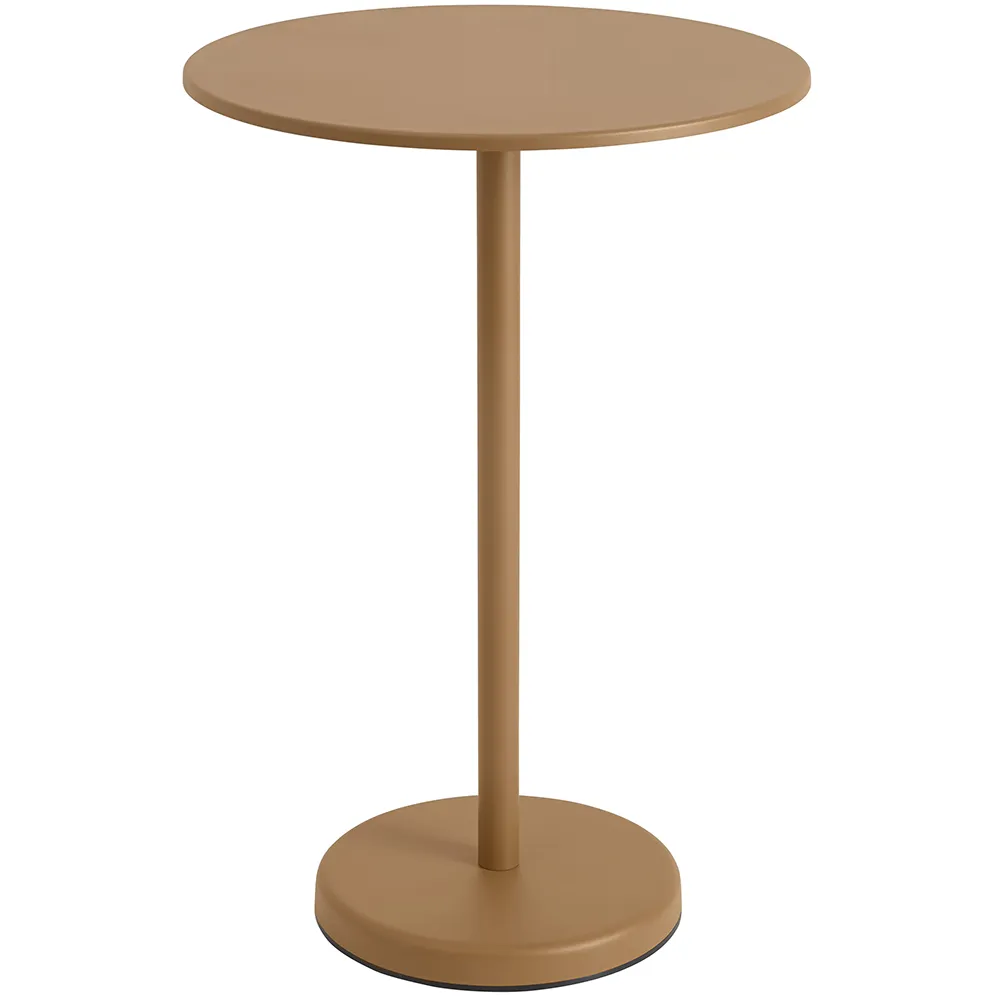 muuto, linear steel barbord ø70 cm burnt orange