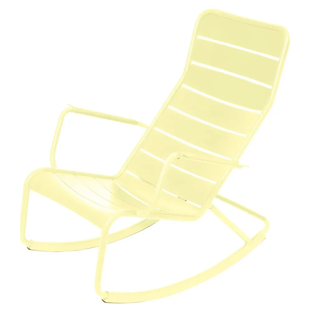 fermob, luxembourg gungstol frosted lemon