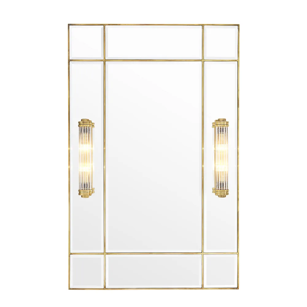 Spegel Beaumont med belysning