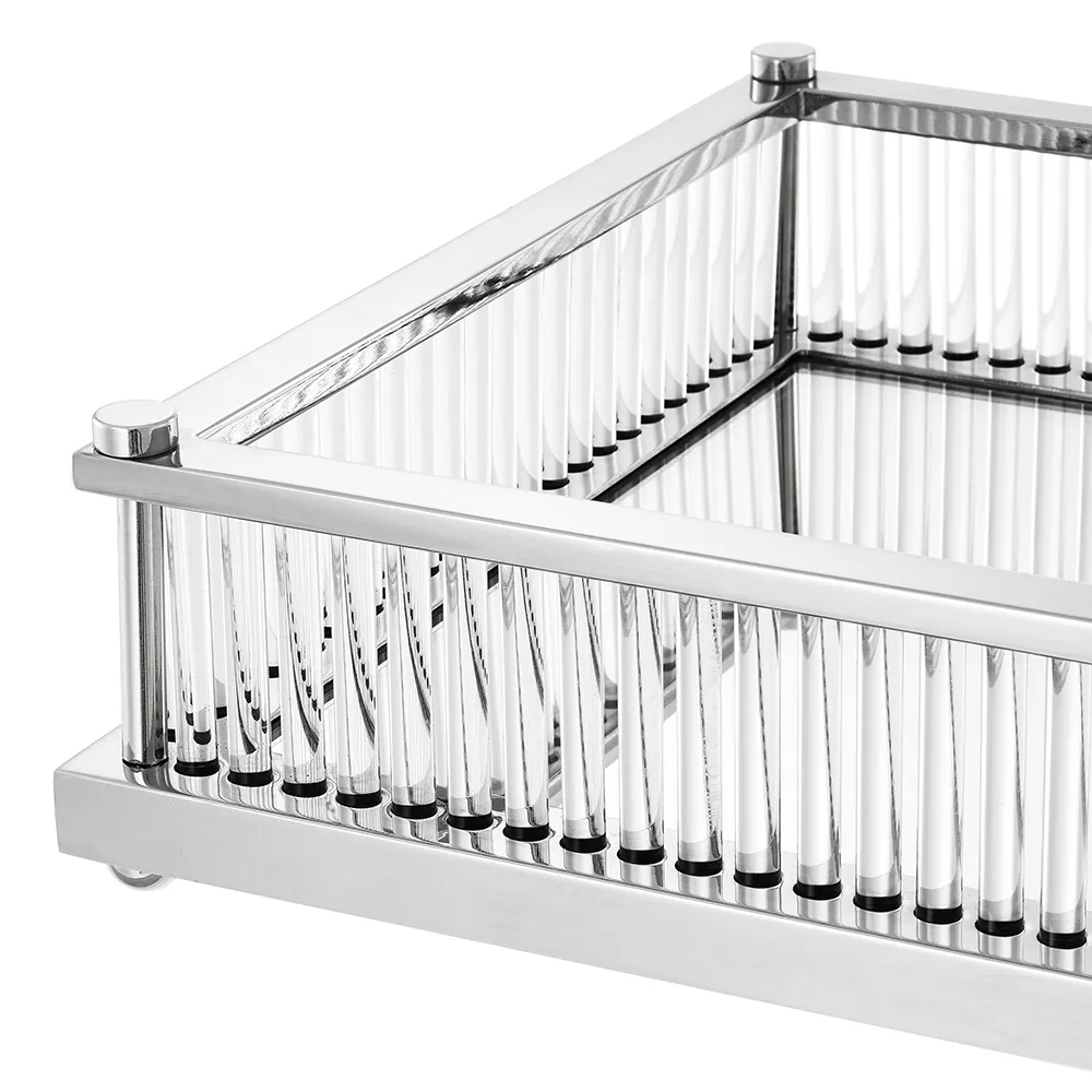 Cora Bricka Rektangulär Nickel Finish