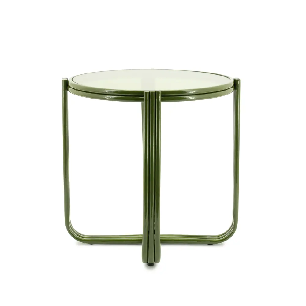 Groovy sidobord - green 42,5x42,5x42,5 cm