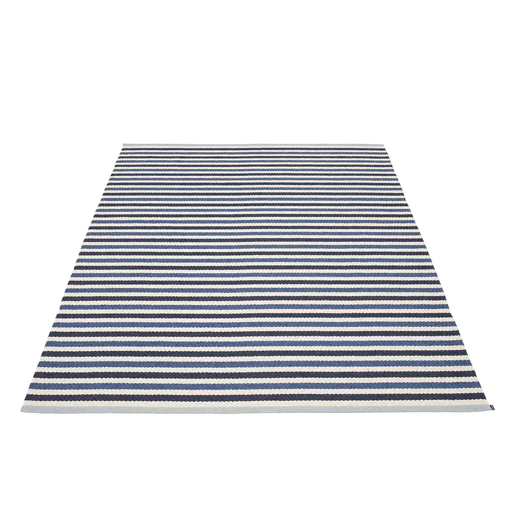 Pappelina Teo matta 140×200 cm Denim/Dark Blue/Vanilla