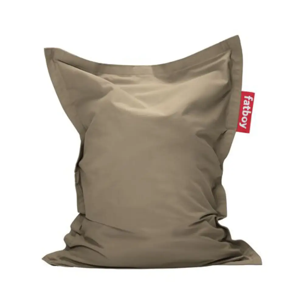 fatboy, junior canvas sittsäck recycled taupe grey