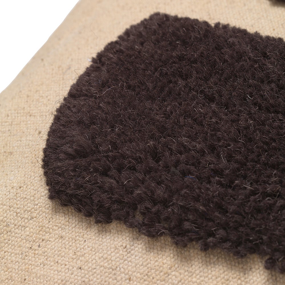 Lay Kudde 50x50 Sand/Dark Brown