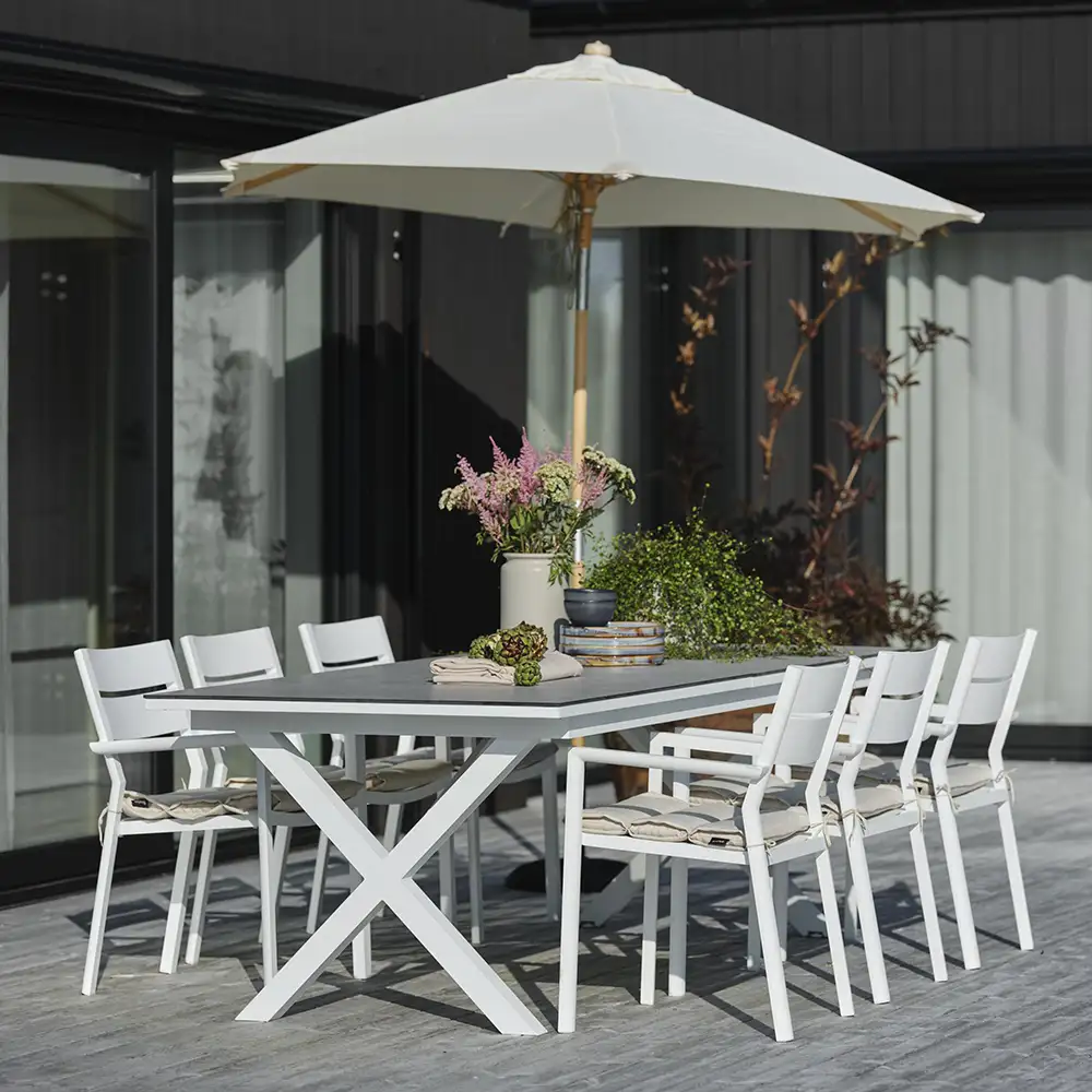 Trieste träparasoll 250  cm natur 