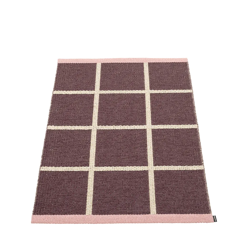 pappelina, vävd matta criss pop burgundy