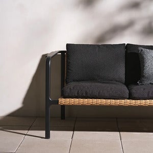 Motty 2-sits soffa svart / Teddy black