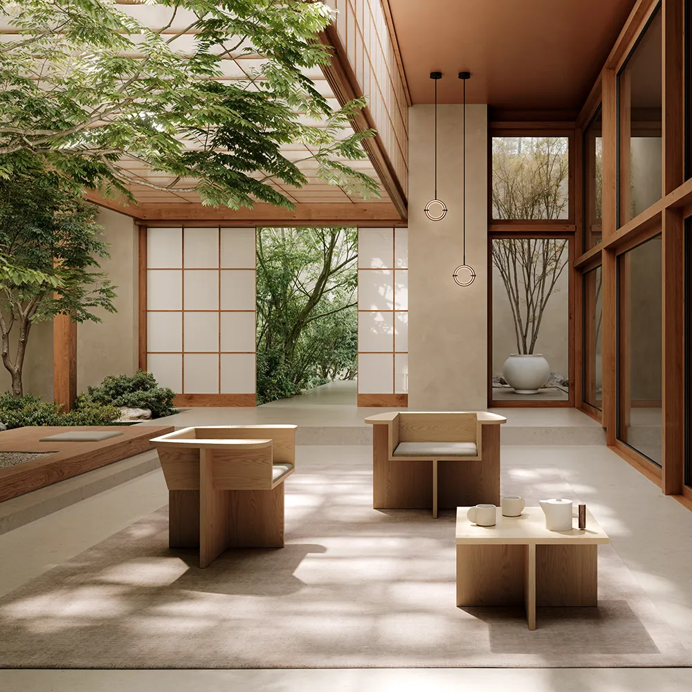 Brutus Loungefåtölj- Natural Oak