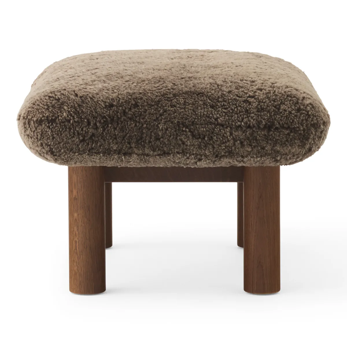 Brasilia pall mörkbetsad massiv ek, Sheepskin Nevotex Root