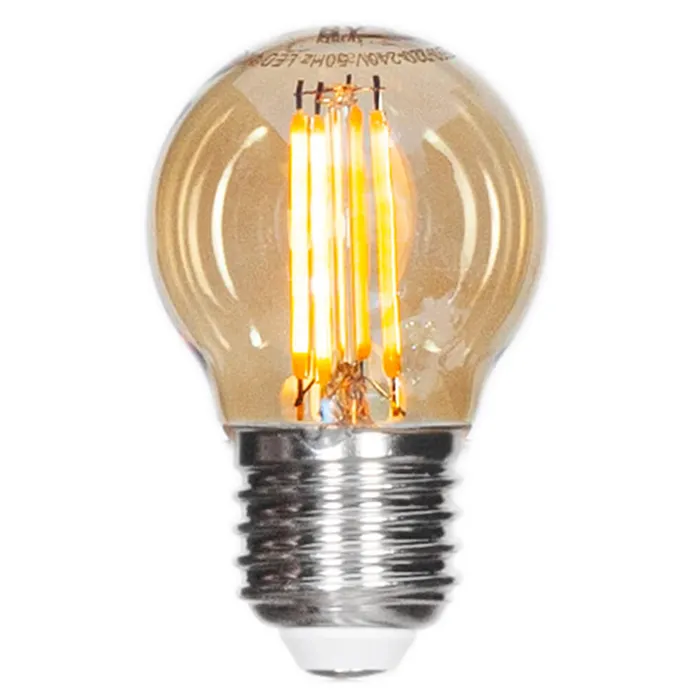 by Rydéns Filament ljuskälla LEDdimbar klot E27 4W Ø45mm amber