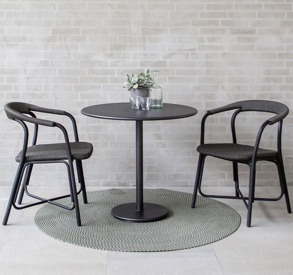 Noble karmstol rotting Svart