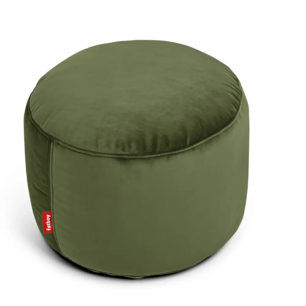 fatboy, recycled point velvet sittpuff deep green