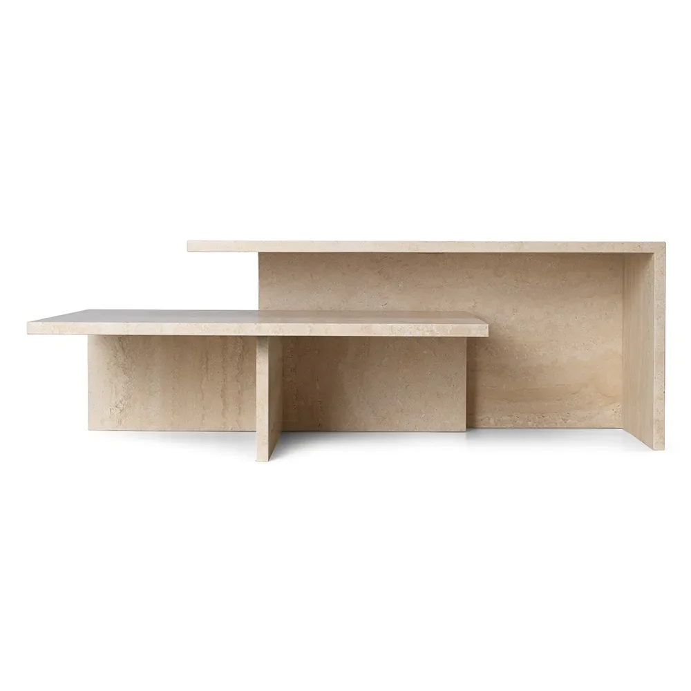 Distinct Grande Duo bord - Travertine