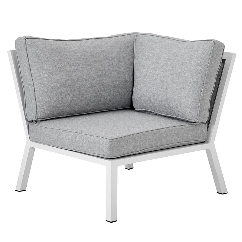 Belfort hörndel   inkl dynor vit / Peral Grey