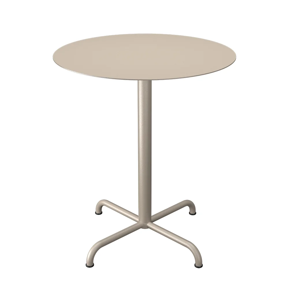 houe, pico cafébord ø64 cm, bas 4 ben beige