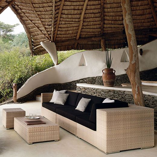 Lounge fotpall 110 cm java 