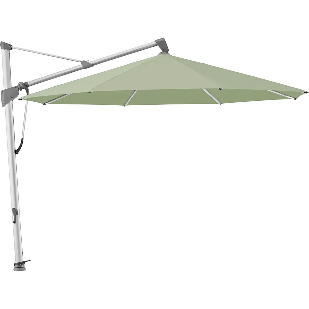 Glatz Sombrano S+ frihängande parasoll 350 cm anodizerad alu  Kat.5 579 Pistacchio