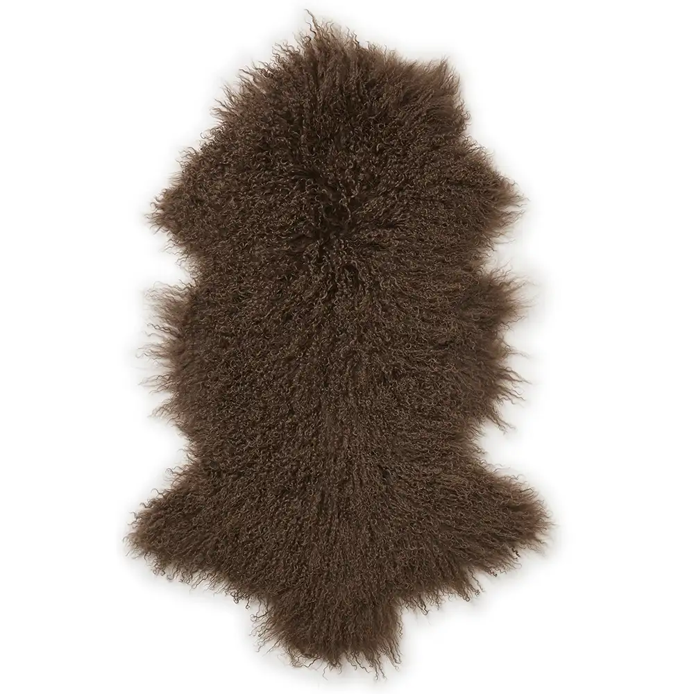 Skinnwille, Shansi Fårskinn 55x95 cm Chocolate