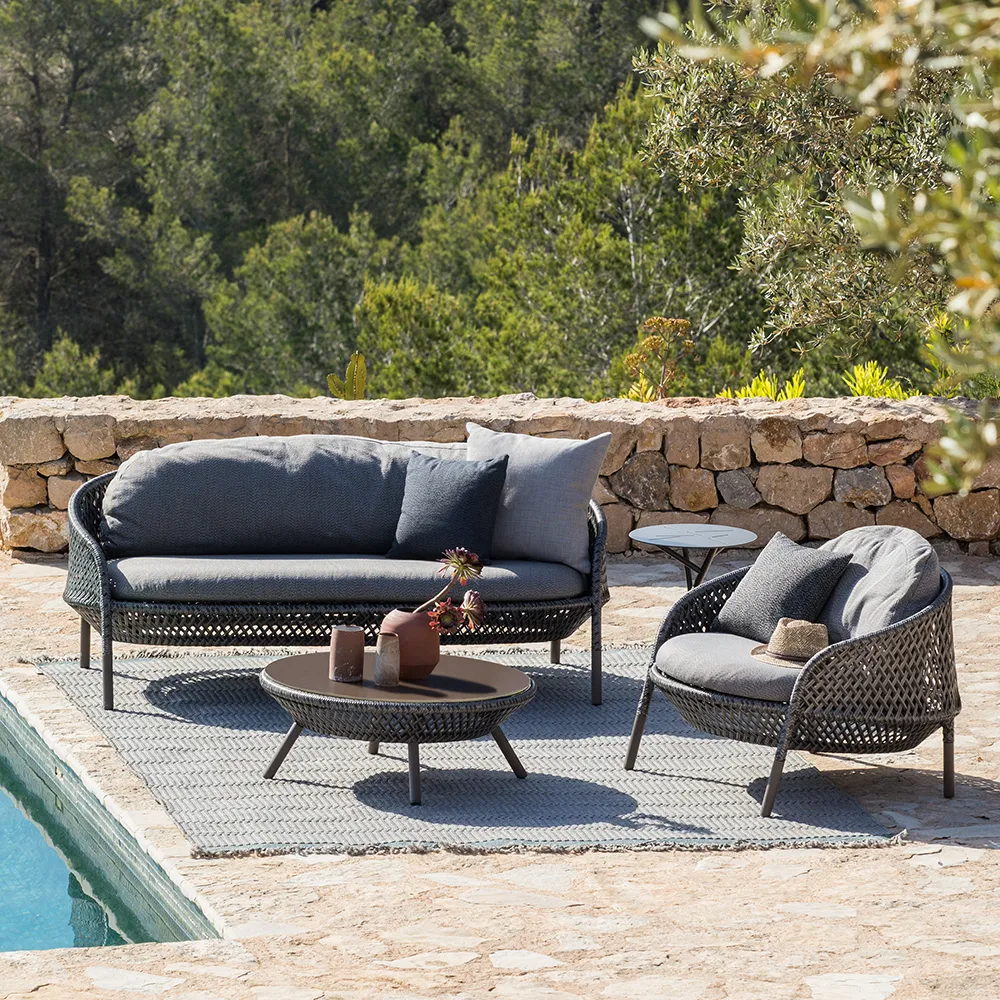 AHNDA 2-sits soffa ABR vulcano 0305 graphite 0108