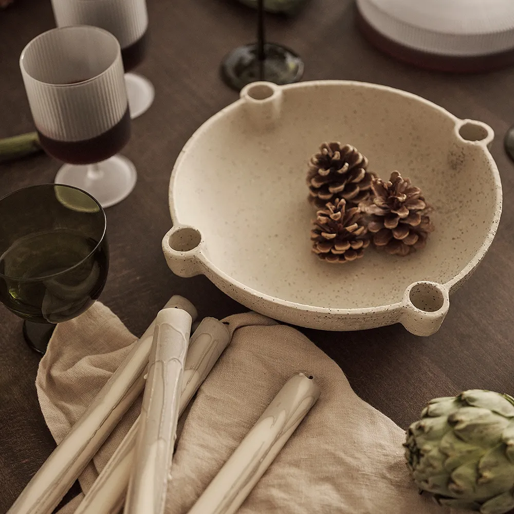 Bowl Ljusstake Ø27 cm Ceramic