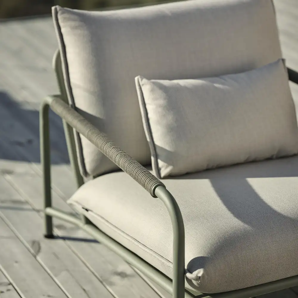 Lerberget fåtölj grön / ash 