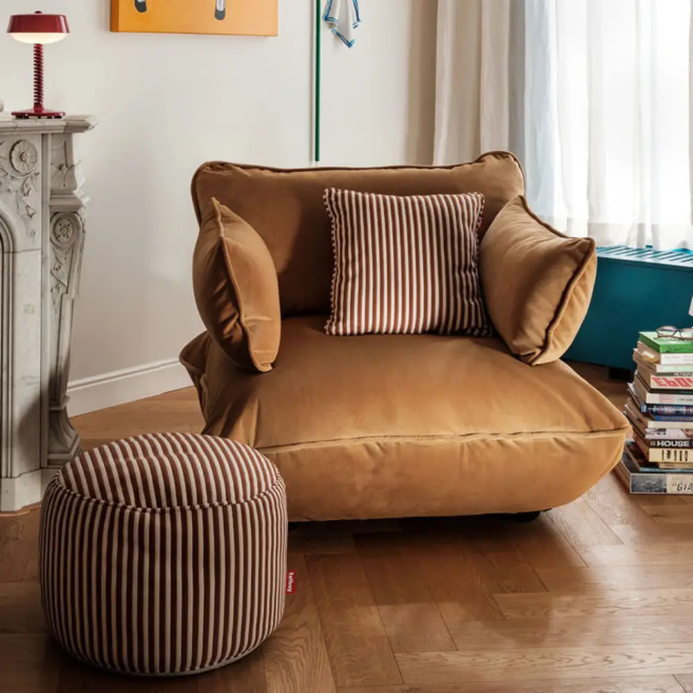 Sumo armstöd velvet recycled almond