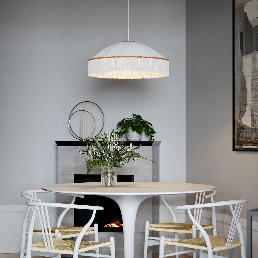 Francis taklampa Ø60cm Vit 