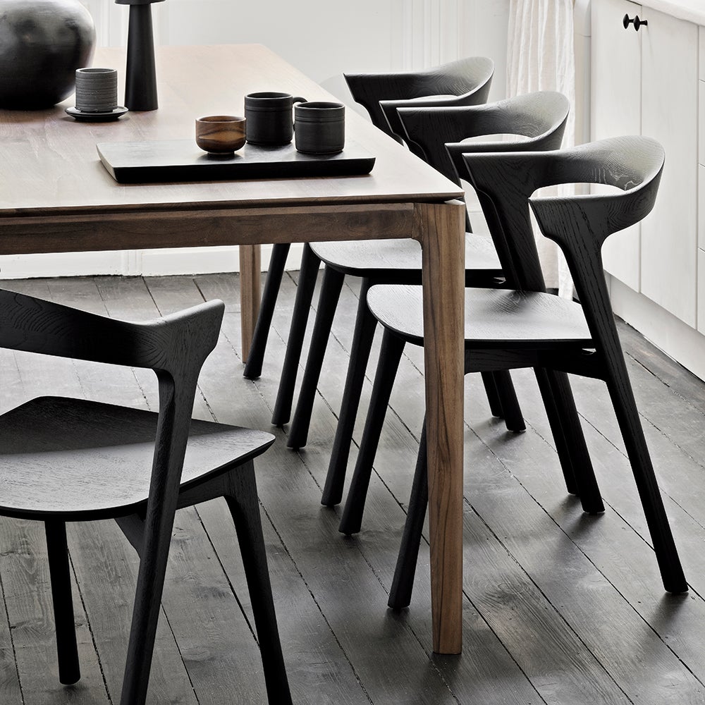 Bok Matstol svart ek