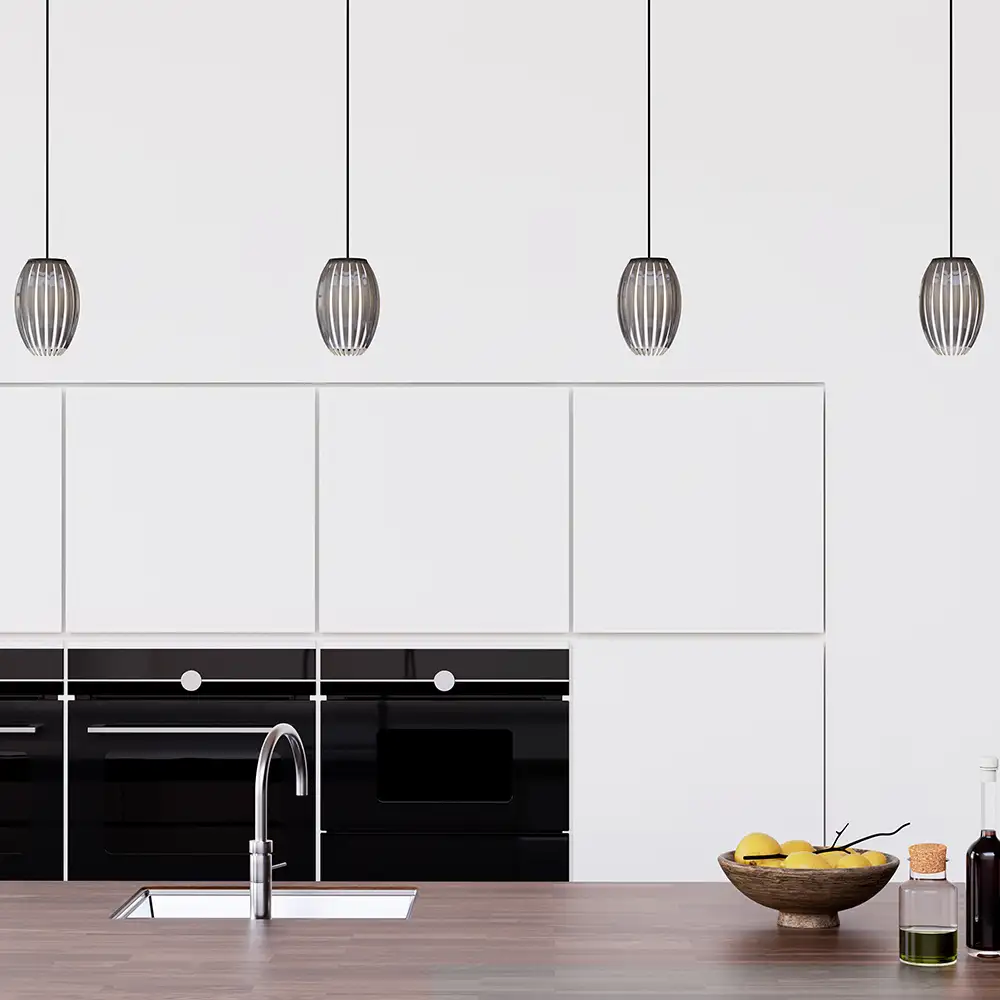 Tentacle pendel S Svart/Rök G9