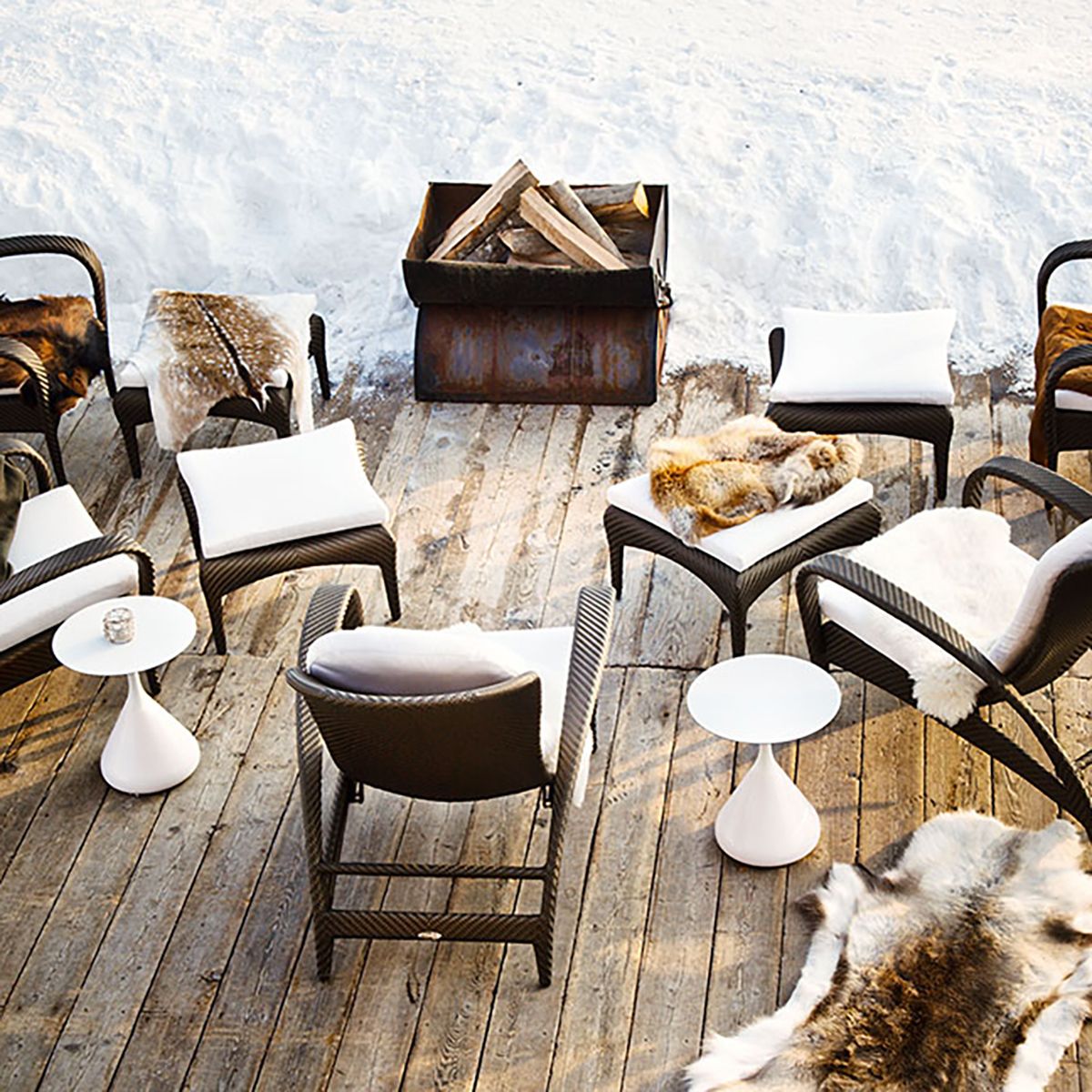 Satellite sidobord 40 cm vit 