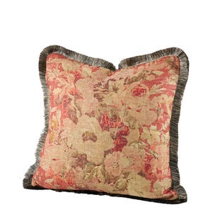 Rosewood Flower kuddfodral med fransar - 50x50 cm
