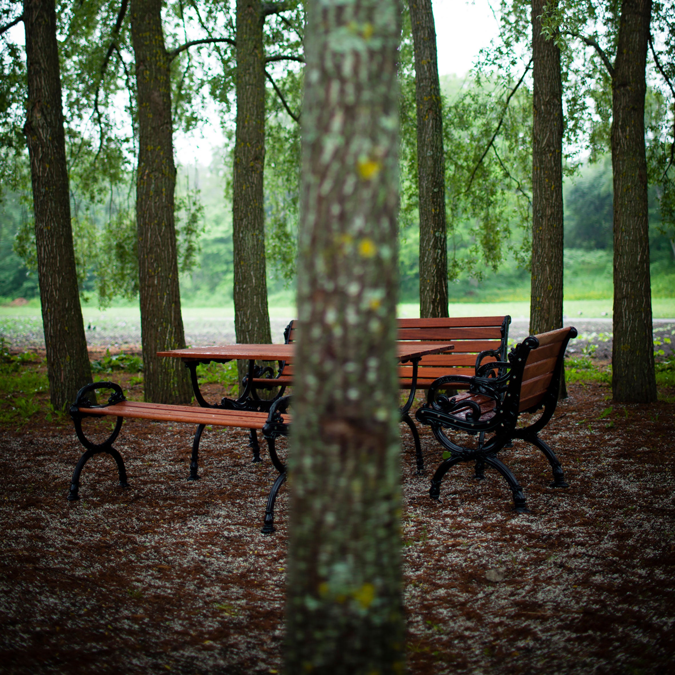 Soffa Byarum / 185cm / g:grön / v:brunlas. fur Byarums Bruk