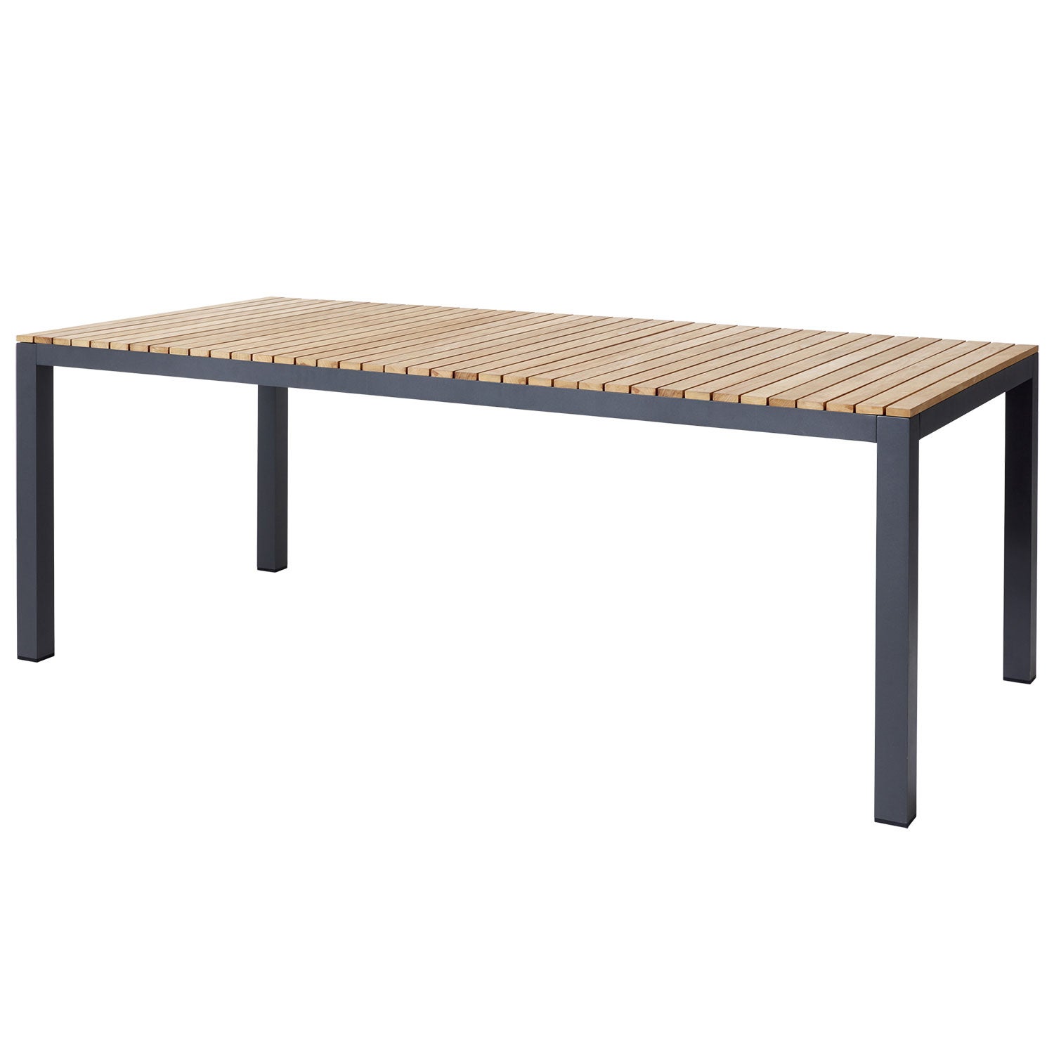 Mood extreme Matbord 100x208 cm teak/ antracit 