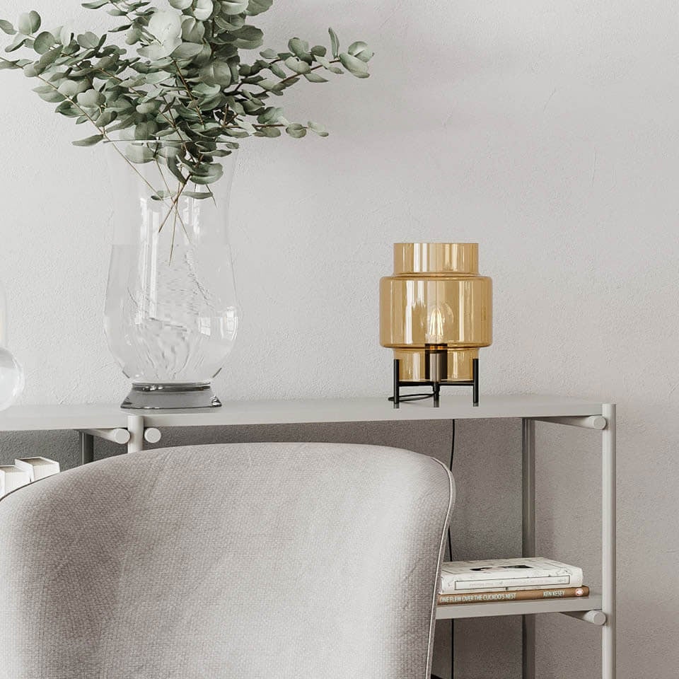 Ebbot Bordslampa H29cm Amber