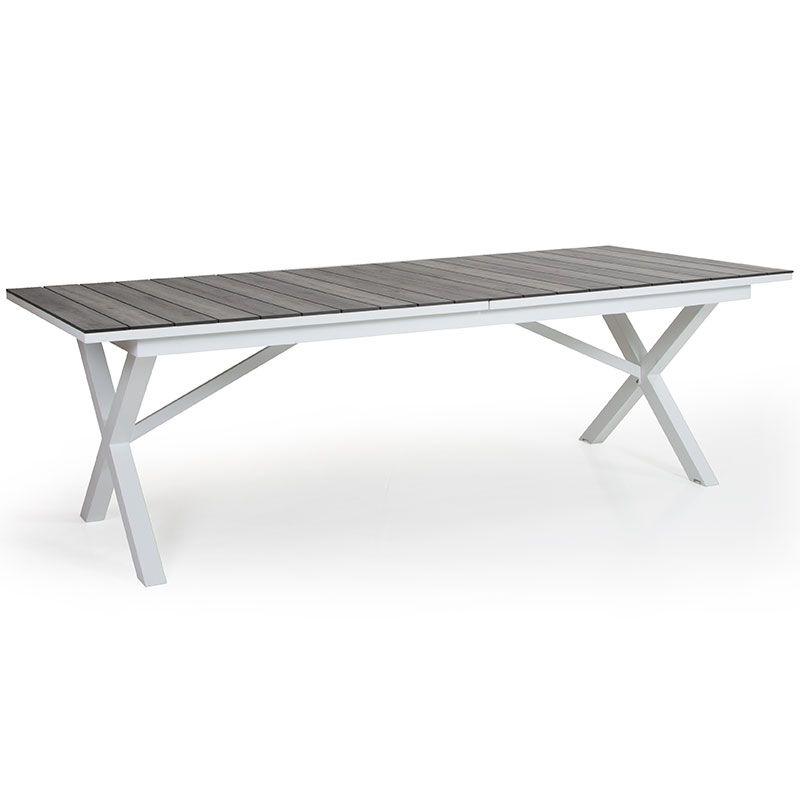 Brafab Hillmond utdragbart bord 100×238-297 cm vit/grå