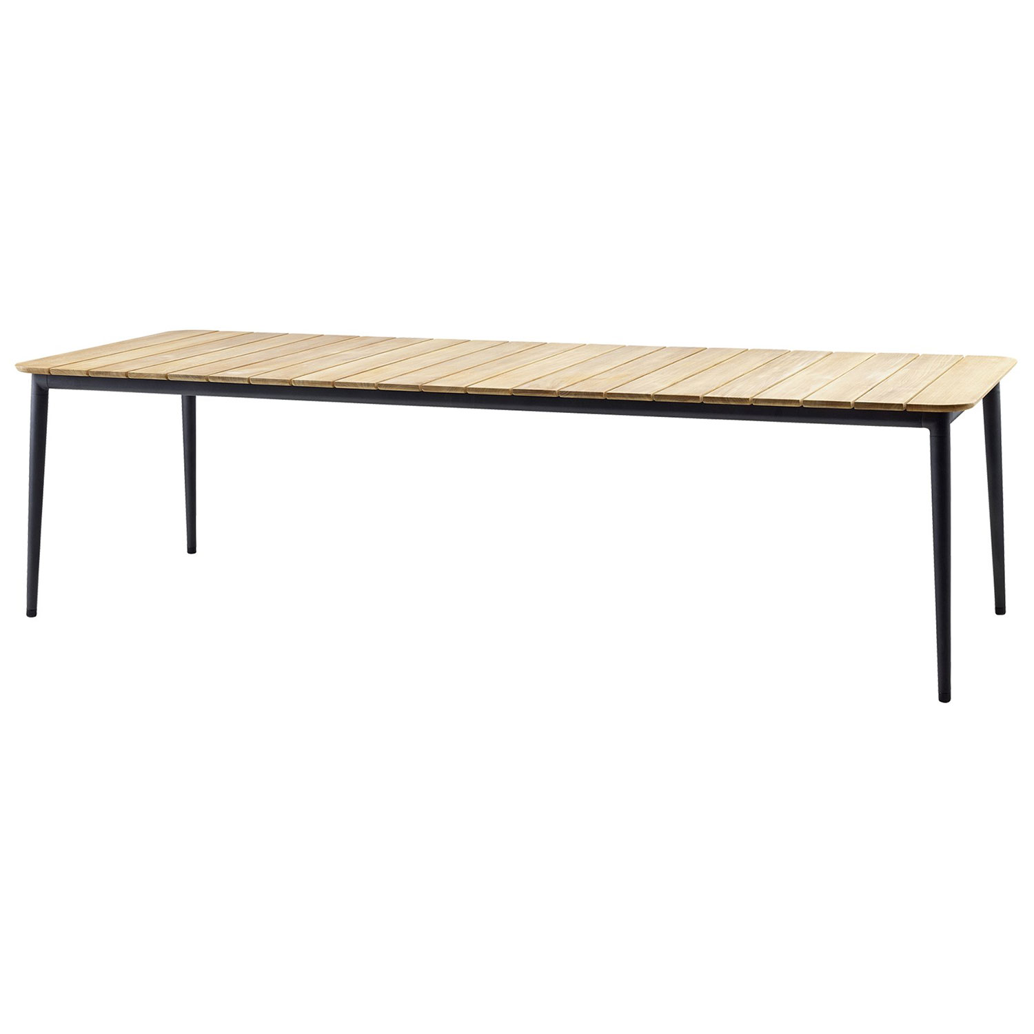 Produktfoto för Cane-line - Twist Sofabordunderstel - Stor - Bordsben - Lava Grey, Aluminium - H44 cm