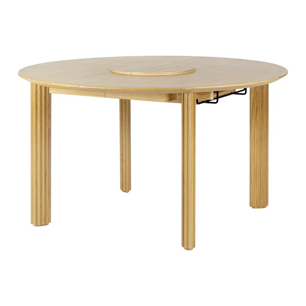 Comfort Circle Matbord med förlängning 132-202x132 Oak