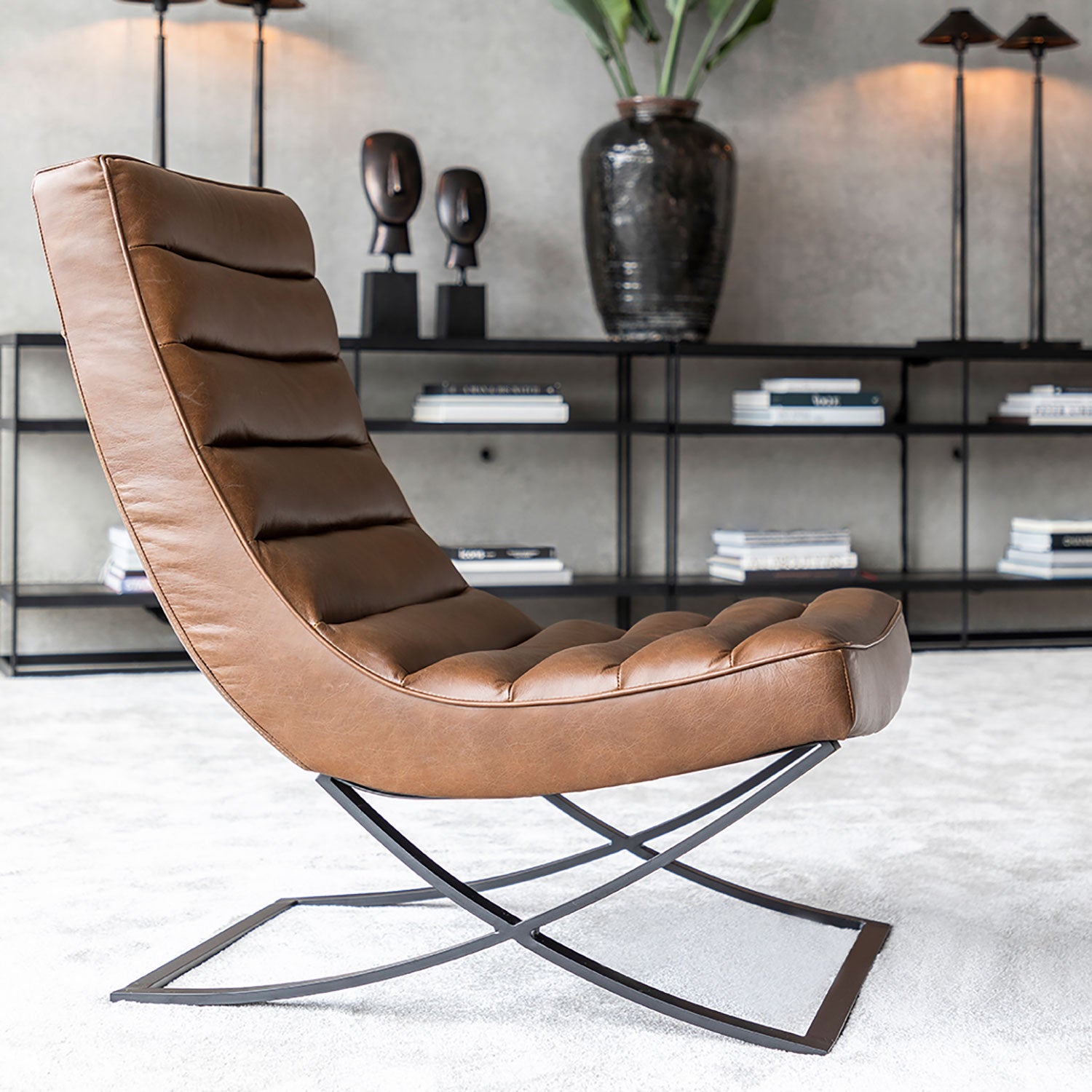 Brooks fåtölj chocolate brown