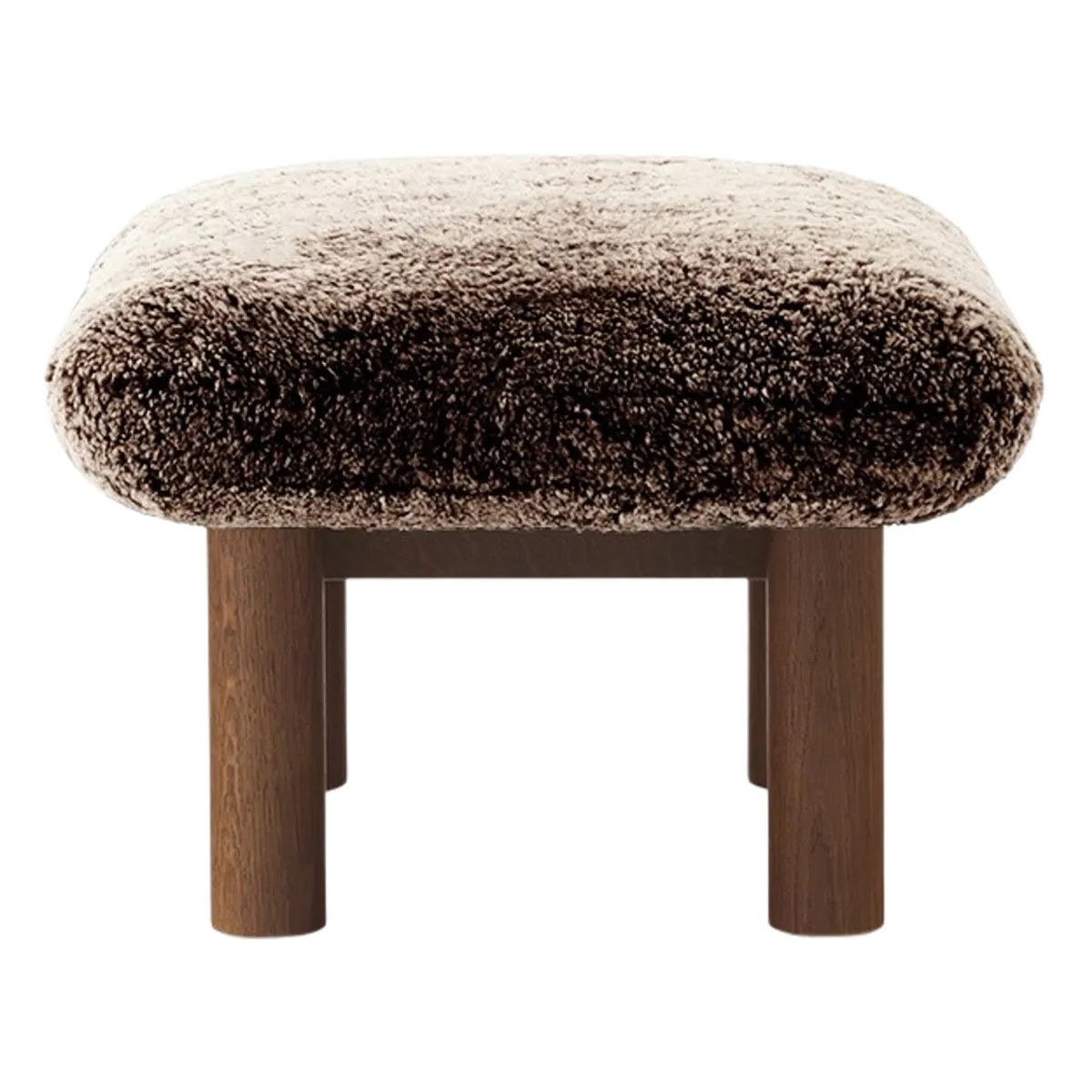 Brasilia pall mörkbetsad ek, Sheepskin Nevotex Sahara
