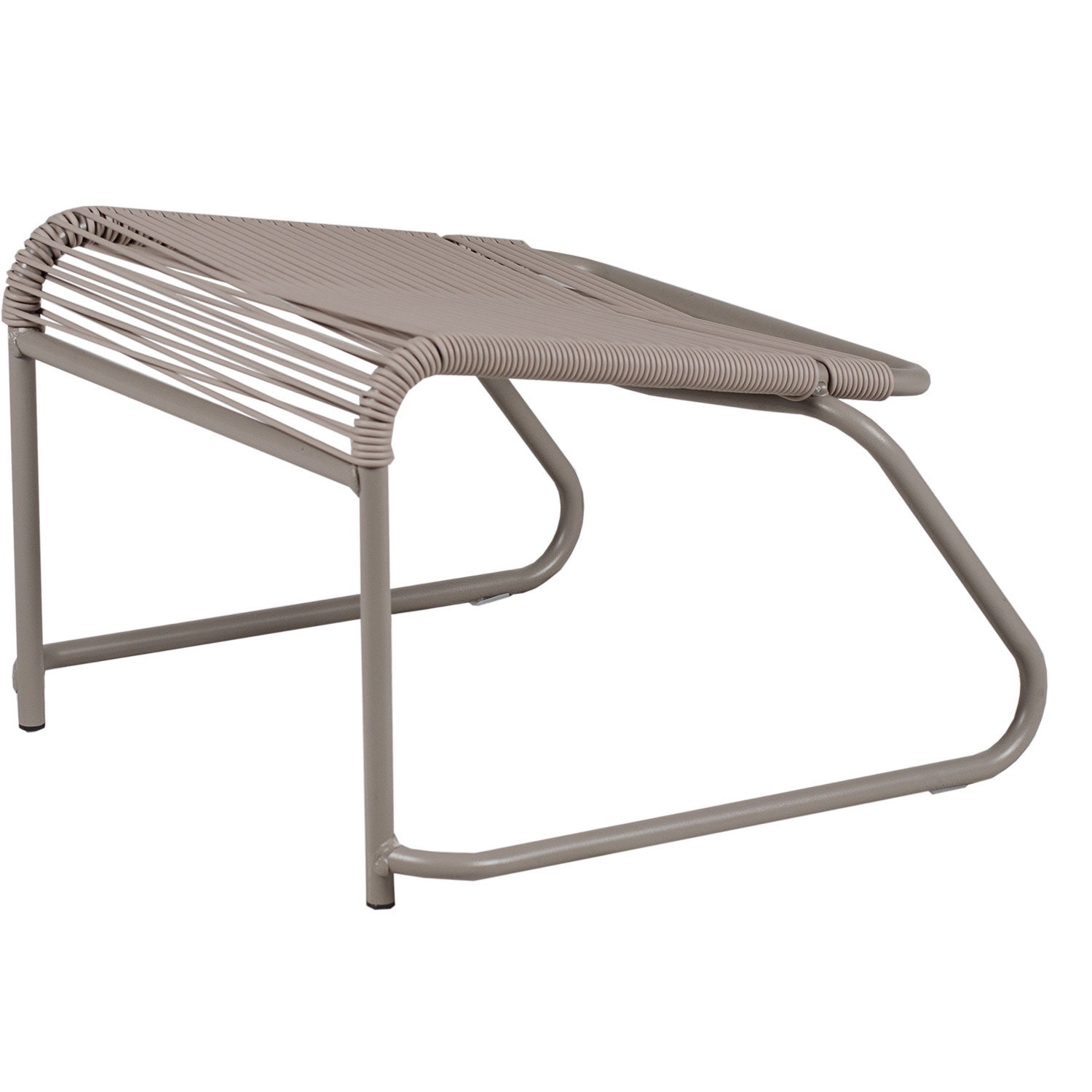 Fiam, Lido footrest cappuchino/taupe aluminium